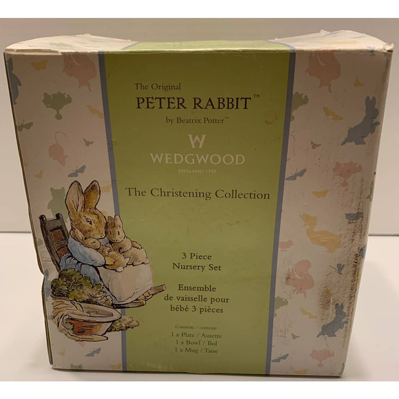 Wedgwood Kitchen The Original Peter Rabbit Christening Nursery Set